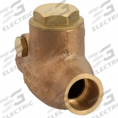 APPROVED VENDOR Swing Check Valve: Swing, Inline Valve Body, 1/2 in Pipe Size, Sweat x Sweat, Bronze (MPN 10F307). Key specifications — Brand: APPROVED VENDOR.