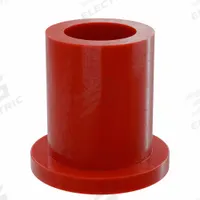 BUNTING BEARINGS Flanged Sleeve Bearing: PTFE, 1/2 in Bore, 3/4 in OD, 1 in Overall Lg, Red (MPN BJ4F081208). Key specifications — Brand: BUNTING BEARINGS; Color: Red.
