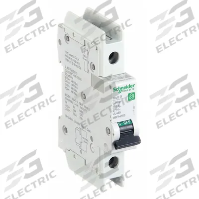 SCHNEIDER Miniature Circuit Breaker: 6 A Amps, 60V DC, 14kA at 120/240V AC - Z-Curve, 1-Pole UL489 DIN Rail-Mount Miniature Circuit Breakers