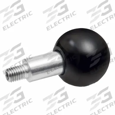 JW WINCO Revolving Ball Knobs: Ball, Plastic w/ Steel Thread, 5/16"-18 Thread - Revolving Ball Knobs with Threaded Stud