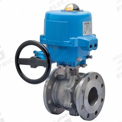 BONOMI Electrically Actuated Two-Way Ball Valve: 1 1/2 in, Stainless Steel - Stainless Steel Electrically-Actuated Ball Valves