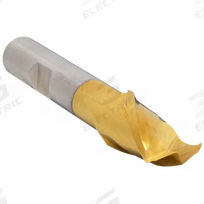 CLEVELAND Square End Mill: High Speed Steel, TiN Coated, 2 Flute, 1/2" Mill Dia - General Purpose High-Speed Steel Square End Mills
