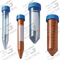 APPROVED VENDOR Centrifuge Tube: Centrifuge Tube, Polypropylene, 15 mL Capacity - mL, Conical, HDPE (MPN P10402). Key specifications — Brand: APPROVED VENDOR; Graduated: Yes; Closure Color: Blue; Includes Closure: Yes; Body Color: Colorless; Bottom Shape: Conical; Body Material: Polypropylene.