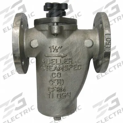 MUELLER STEAM SPECIALTY Basket Strainer: Stainless Steel, 0.125 in Screen Size, Single - Stainless Steel Basket Strainers