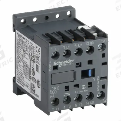 SCHNEIDER Miniature IEC Magnetic Contactor: Non-Reversing, 3 Poles, 3NO Contacts - Miniature, Non-Reversing IEC Contactors