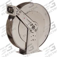 REELCRAFT Spring Return Hose Reel: 50 ft (1/2 in I.D.), 3,000 psi Max Op Pressure, Stainless Steel (MPN 7800 OMS). Key specifications — Reel Color: Silver; Overall Dimensions: 19-3/4 in L x 7 in W x 20-1/4 in H; Hose Capacity: 50 ft (1/2 in I.D.); Swivel Material: Stainless Steel.