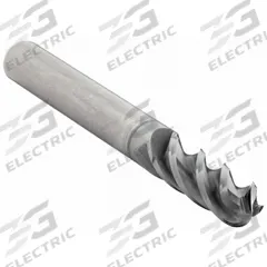 CLEVELAND Ball End Mill: Carbide, AP/MAX Coated, 4 Flute, 3/8" Mill Dia, 7/8" LOC, 2-1/2" OAL (MPN C80112)