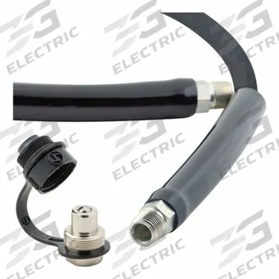 BVA HYDRAULICS Hydraulic Hose Assembly: 3/8 in ID, NPTF, 50 ft Lg, Black, 3/8 in x 3/8 in Fitting Size - BVA Hydraulics Hydraulic Hose Assemblies