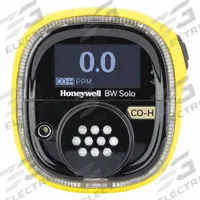 HONEYWELL Single-Gas Detector: High 200 ppm/Low 35 ppm, IP68, HONEYWELL BW BW Solo, Lithium, BW Solo (MPN BWS1-M2-Y). Key specifications — Gas Detected: Nitrogen Dioxide; Housing Color: Yellow; Battery Chemistry: Lithium; Communication Protocol: Bluetooth.