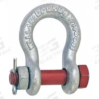 CROSBY Anchor Shackle: Anchor Shackle, 50,000 lb Working Load Limit, 2 7/8 in Wd Between Eyes, Red (MPN 1019659). Key specifications — Body Color: Silver; Brand: CROSBY.