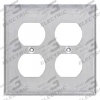 RACO Electrical Box Cover: 2 Gangs, Open, For Square Box Shape, Galvanized Steel, 1/2 in Overall Dp (MPN 873). Key specifications — Brand: RACO; For Box Shape: Square; Material: Galvanized Steel; Cover Design: Open.
