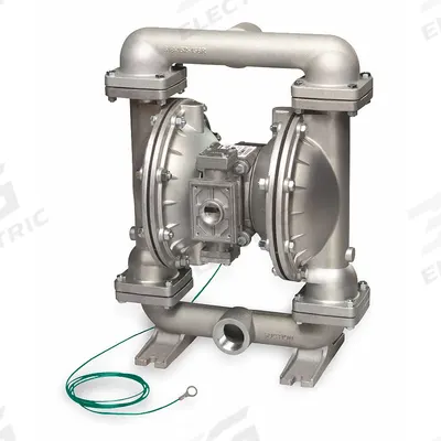 SANDPIPER Double Diaphragm Pump: Aluminum Body, 1 1/2 in, NPT, 106 gpm, 231 ft Max. Head - Aluminum Housing Natural Gas-Operated Double Diaphragm Pumps
