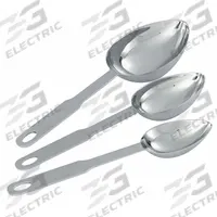 VOLLRATH Three-Piece Measuring Scoop Set: Dry/Liquid, 0.125 C_0.25 C_0.5 C Capacity, Stainless Steel (MPN 47054). Key specifications — Dry/Liquid: Dry; Material: Stainless Steel; Color: Gray; Brand: VOLLRATH; NSF Certified: Yes; Graduation Subdivisions: 1/8 cup.
