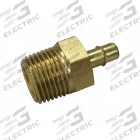 MEM-CO Barbed Fitting Adapter: 1/16 in Pipe x 1/4 in ID Size, MNPT x Barbed, Brass, Beaded Barb (MPN 1/16B6). Key specifications — Brand: MEM-CO.