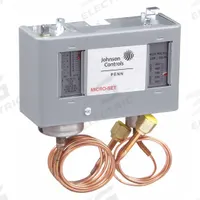 Dual Pressure Control: SPDT, 12 in Hg to 80 psi Low Side, 100 psi to 500 psi High Side, NEMA 1 (MPN P70SA-1C). Key specifications — Series: P70; Brand: JOHNSON CONTROLS; Product Type: Dual Pressure Control; Manufacturer Part Number: P70SA-1C.