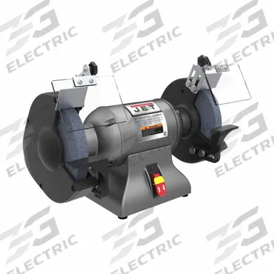 JET Bench Grinder: Fixed Speed, 1 hp, 8 in Max Wheel Dia, 3,600 RPM - Fixed-Speed Bench Grinders