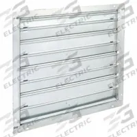 33"H-W 13.3"L Squ Stl Mtrzd Cntrl Dampr: 13 1/4 in L, 33 in H, 33 in W, 1 1/2 in Flange Wd, Steel (MPN 3C728). Key specifications — Nameplate Voltage: 100/240V AC; Blade Type: Flat Blade; Brand: DAYTON; Maximum Air Velocity: 3500 fpm; Switch Action: Normally Open.
