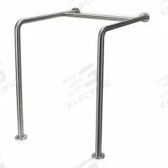 APPROVED VENDOR Floor to Wall Grab Bar: Angled, 30 in Lg, 1 1/2 in Dia, Stainless Steel, Satin (MPN 4WMH4). Key specifications — Brand: APPROVED VENDOR; Mount Orientation: Right-Hand.