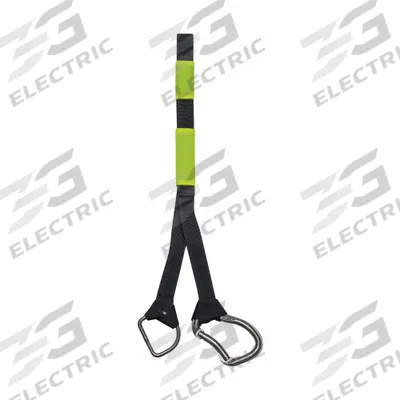 KENT SAFETY Rescue Vest Tether System: Black/Hi-Vis Green (MPN 152000-700-999-17) - Accessories for Personal Flotation Devices