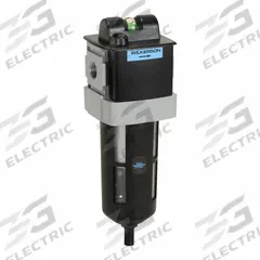 WILKERSON Filter: Coalescing, 1/2 in NPT, 0.01 micron, 42 scfm, 150 psig Max Op Pressure, Auto Drain (MPN M28-04-CG00B). Key specifications — attr110055: 28; attr110008: WILKERSON.
