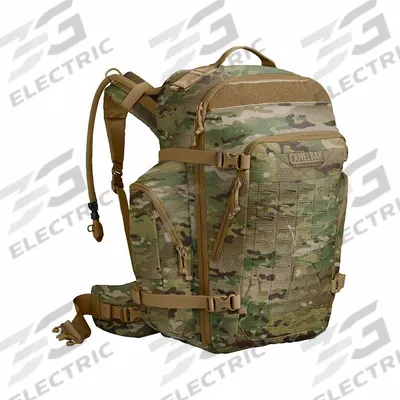 CAMELBAK Hydration Pack: Camouflage, 3 L Fluid Capacity, 22 7/8 in Overall Lg - Cargo & Hydration Packs