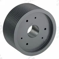 APPROVED VENDOR V-Belt Pulley: 5V1500, 10 Groove, 15 in OD, Bushed Bore, J, For 5V/5VX Belt Section (MPN 105V1500J). Key specifications — Pulley Industry Number: 5V1500; Pitch Diameter: 15 in (5V); For Belt Section (broad, with similar types): 5V or 5VX.