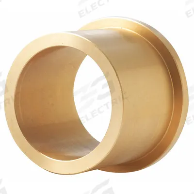 BUNTING BEARINGS Flanged Sleeve Bearing: Bronze, 3/8 in Bore, 5/8 in OD, 1/2 in Lg - Non-Leaded Metallic Flanged Sleeve Bearings