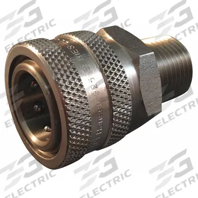 HANSEN Hydraulic Quick Connect Hose Coupling: 3/4 in, 303 Stainless Steel - ST Series Hydraulic Quick-Connect Coupling Bodies