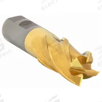 CLEVELAND Square End Mill: High Speed Steel, TiN Coated, 4 Flute, 9/16" Mill Dia, 1-3/8" LOC (MPN C33209)