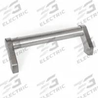 JW WINCO Pull Handle: Threaded Holes, Stainless Steel, Silver, 1.1 in, 7.32 in Grip Lg (MPN 333.6-28-200). Key specifications — Screw Size: M8; Brand: JW WINCO; Color: Silver; _Leg Style: Cast CF8 Stainless.