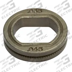 LINCOLN ELECTRIC Drive Roll: 0.045 in, V-Knurl, For Power MIG 140C/180 Dual/180C/210 MP Series (MPN KP2529-3). Key specifications — For Wire Type: Flux-Cored; Brand: LINCOLN ELECTRIC; Manufacturer Part Number: KP2529-3; For Welder Series: Power MIG 210 MP.