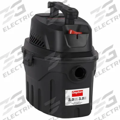 DAYTON Shop Vacuum: 3 gal Tank Size, Plastic, 1 1/4 in Vacuum Hose Dia, 6 ft Hose Lg - Mini Vacuums