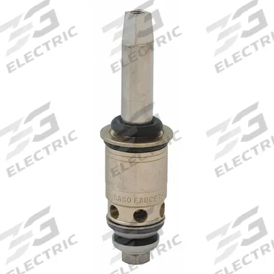 CHICAGO FAUCETS Cartridge: Use with Hot/Cold Water, Brass, Compression - Compression Faucet Cartridges