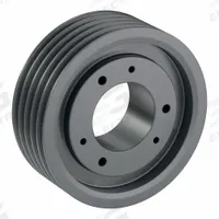 APPROVED VENDOR V-Belt Pulley: 3V650, 5 Groove, 6.5 in OD, Bushed Bore, SK, For 3V/3VX Belt Section (MPN 53V650SK). Key specifications — Pulley Industry Number: 3V650; Pitch Diameter: 6.5 in (3V); For Belt Section (broad, with similar types): 3V or 3VX.