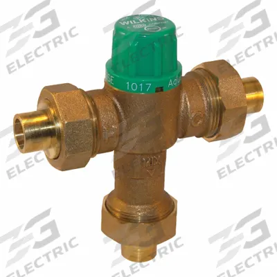 WILKINS Thermostatic Mixing Valve: 3/4 in Inlet Connection Size - Point-of-Use Mixing Valves