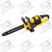 DEWALT Battery-Powered Chainsaw Kit: 16 in Bar Lg, Rear Handle, Auto Chain Oiler, 60 V (MPN DCCS670X1). Key specifications — Brand: DEWALT.