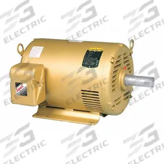 BALDOR General Purpose Motor: Rigid Base Mount, Open Drip Proof, 1 hp, 200V AC, 1,725 RPM (MPN EM3116T-8). Key specifications — Brand: BALDOR; Nameplate Voltage @ 60 Hz: 200V AC; Full Load Current @ 60 Hz: 3.5 A; Nameplate RPM @ 60 Hz: 1,725 RPM; Motor Enclosure: ODP.
