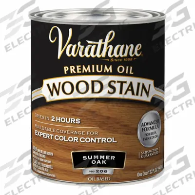 VARATHANE Wood Stain: Wood Stain, Interior, Oil, 1 qt Container Size, Wood, Satin - Wood Stains