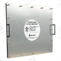 Duct Access Door: 19 in x 23 in, 16 ga, Steel, Thumbscrews, 2,300°F Max Temp Rating (MPN 6EJA8). Key specifications — Brand: FLAME GARD; Material: Steel; For Duct Shape: Rectangular.
