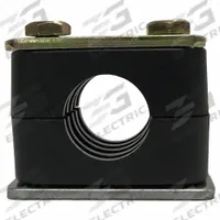 ZSI Vibration-Damping Pipe Clamp: Ribbed Bore, Steel Clamp, Polypropylene Cushion, For 7 Lines (MPN S3014S-BLKGRG). Key specifications — Compatible Mfr Part Number: S3014S-BLKGRG; Compatible Grainger Part Number: 814LJ9.