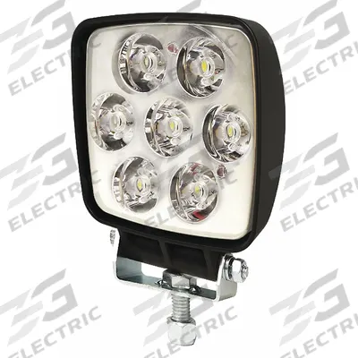 ECCO Vehicle Work Light: Square, Flood, LED, Bolt, Blunt Cut Wires, Universal - Vehicle Floodlights