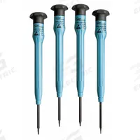 MOODY TOOL ESD Safe Precision Screwdriver Set: 1-10 Pieces, 4 Pieces, Torx Tip, T1-T4 Tip Size (MPN 58-0339). Key specifications — attr1205274: MOODY TOOL; attr1205269: T1-T4.