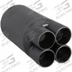 3M Heat Shrink Breakout Boot: 1 Pk, 2.35 in I.D. Before Shrinking, 1 in I.D. After Shrinking, Black (MPN HDBB-420-1-250). Key specifications — Brand: 3M; Color: Black; _Pack Size: 1.