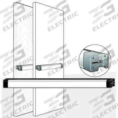 ADAMS RITE Exit Device: 36 in Max Door Wd - Rim Push Bars
