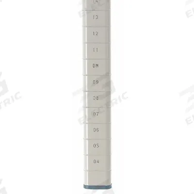 METRO Shelving Post: 53 3/16 in x 1 3/4 in, Taupe, 18 ga Post Gauge, Steel - Posts for Quick-Adjust Antimicrobial Plastic Shelving