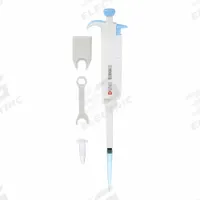 DLAB Single-Channel Pipettor: 1 Channels, 500 ul Capacity - Max, Manual Fixed Volume, 0.3% Accuracy (MPN 61TA95). Key specifications — Color: Light Blue; Brand: DLAB; Pipetter Type: Manual Fixed Volume; Product Type: Single-Channel Pipettor.