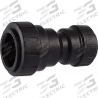 SHARKBITE Push-Fit Coupling Fitting: 1 in Pipe x 3/4 in Pipe Size, Push-to-Connect x Push-to-Connect (MPN PL012822A). Key specifications — Brand: SHARKBITE.