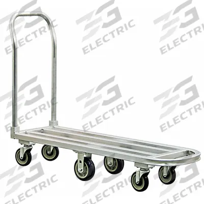 NEW AGE INDUSTRIAL Platform Truck: 1,000 lb, 54 in L x 16 in W x 9 1/8 in H Deck - Aluminum-Deck Platform Trucks