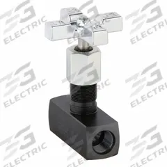 PARKER Metering Valve: 8 gpm Max Flow Rate, #8 SAE O-Ring Boss, #8 SAE O-Ring Boss, Steel, Needle (MPN MV820S). Key specifications — attr1018158: Manual; attr1018114: Rotary Knob; attr1018116: Steel; attr1018117: PARKER; attr1018137: Two-Way.
