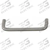 TRIMCO Pull Handle: Thru-Bolt, Copper, Silver, 3.5 in Mounting Hole Center to Center, 0.31 in (MPN 562-3.710CU). Key specifications — Brand: TRIMCO; Projection Type: Non-Recessed; Material: Copper; Finish: Satin; Color: Silver; Folding Type: Fixed; Mounting Type: Thru-Bolt; Grip Thickness: 0.31 in.